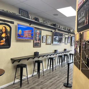 Dining area and art space