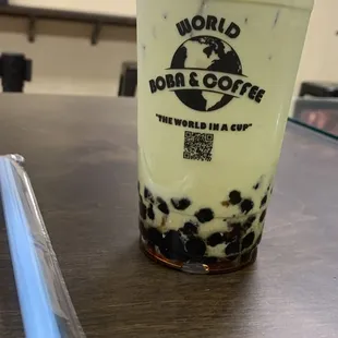 Honey dew milk tea