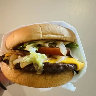 California Burger (added grilled onions)!!