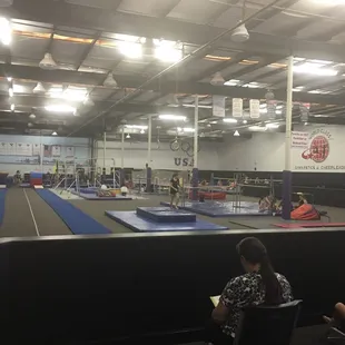 The facility indoors gymnasium