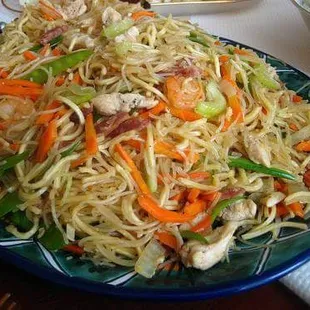 Pancit. Available everyday. I call-it the Filipino lo mein...so so good!