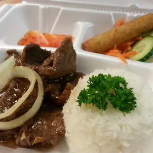 Marinated beef a.k.a as Filipino beef bistek.so flavorfull  your taste buds will awaken.
