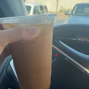 Iced Vanilla Almond Milk Latte