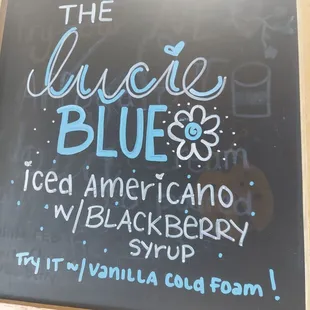 the menu