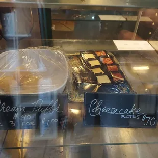cheesecakes and pastries