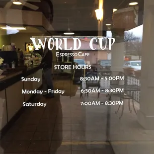 Hours!  But on Saturdays crepes don&apos;t start till 8!!