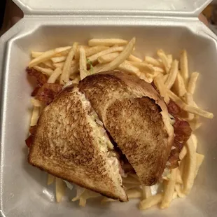 BLT Sandwich and Fries