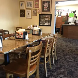 Inside seating