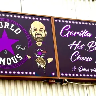 a sign for gorilla bob&apos;s
