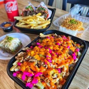 Shawarma Fries (Half chicken, Half beef) (IG: vetteats)