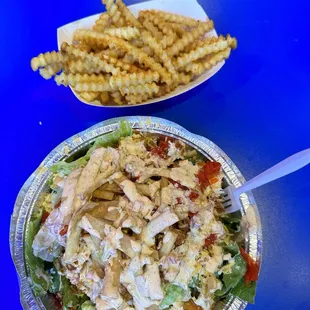 Salad &amp; fries