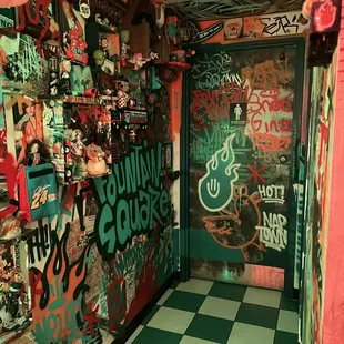 The hallway to the bathroom