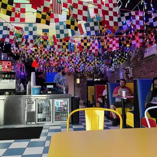 The inside... super colorful and fun