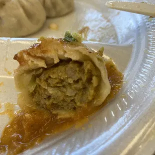 Momo full of filling
