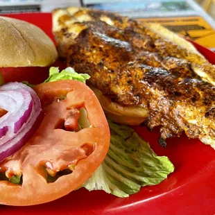 Blackened Redfish sandwich