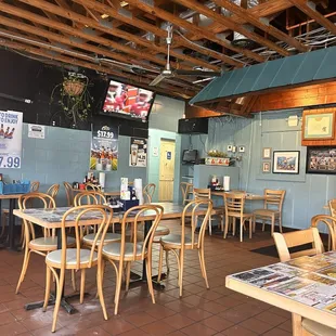 Downstairs dining area.