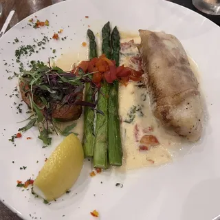 Potato Wrapped Seabass