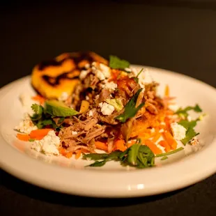 a plate of food on a table