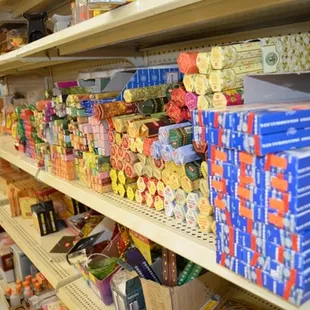 a wide selection of food items