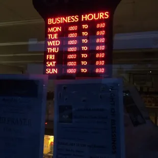 Closed at 8pm when it says 8:30pm on the door. Tsk tsk
