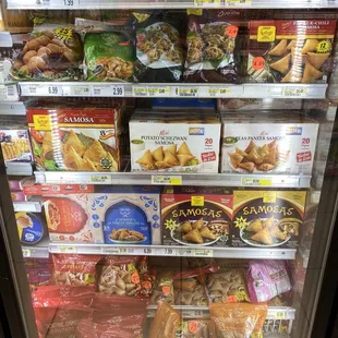 Frozen samosa selection