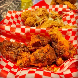 We won&apos;t feel bad any more  Birthday Dinner  8-piece Hot Masala and Saigon 22 Herbs &amp; Spices Wing Combo from #WorldFriedChicken