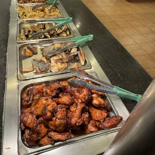 interior, chicken wings and fried chicken