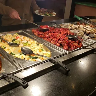 Spicy filet, seafood delight, crawfish