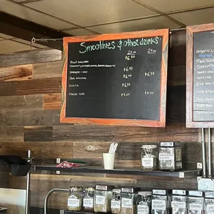 Smoothie Menu