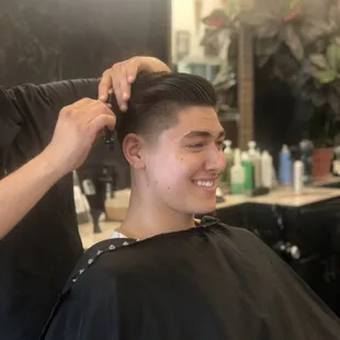 Expertly cut and styled by Eddie