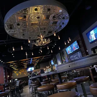 a view of a bar