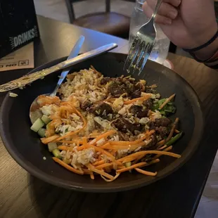 a plate of food