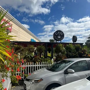 outside