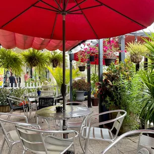 Outdoor seating area