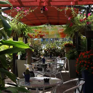 Outside seating