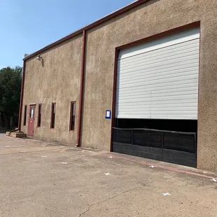 Side of building where I&apos;ll be sitting, enjoying the sun!