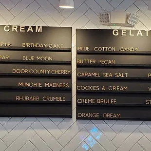 List of current flavors