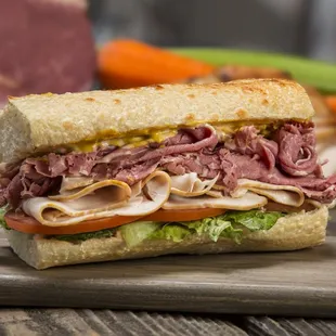 a roast beef sandwich