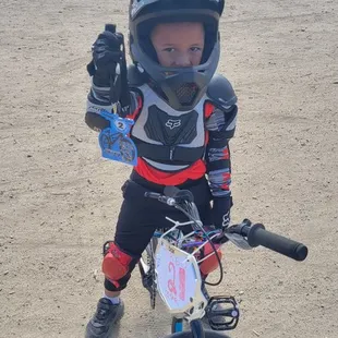 Cesar (turbo) second place medal for bmx racing in manteca spreckels race track Mico mini bike 18 inch thanks to world of wheels in modesto