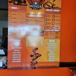 the menu