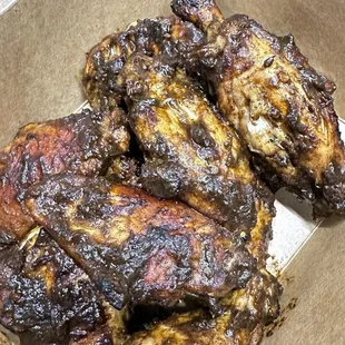 chicken wings and fried chicken, food