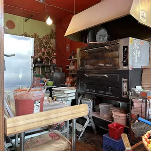 Interior- kitchen and oven.