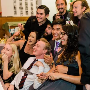 a group of people posing for a picture