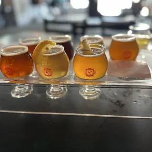 One of 2 flights. Beer was eh