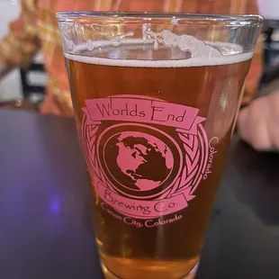 a glass of beer