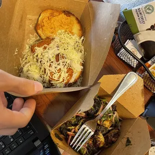 Crispy Fish and Caramelized Brussels Sprouts (GF)