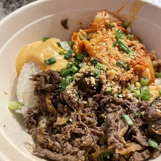 Korean BBQ Beef Yum Yum Rice Bowl