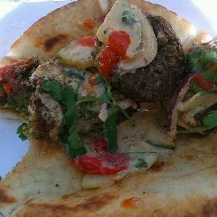 Mexican falafel. Seriously what planet do these guys come from?!