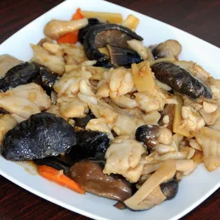 Sliced Fish with Mushroom