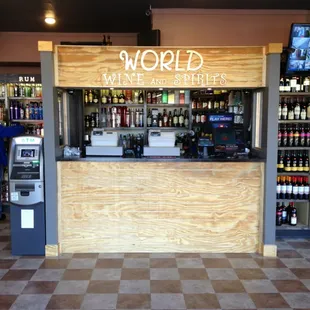 a wine and spirits store